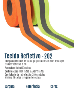 Fita Refletiva Gorgurão 202