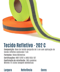 Fita Refletiva com Costura Gorgurão 202 C